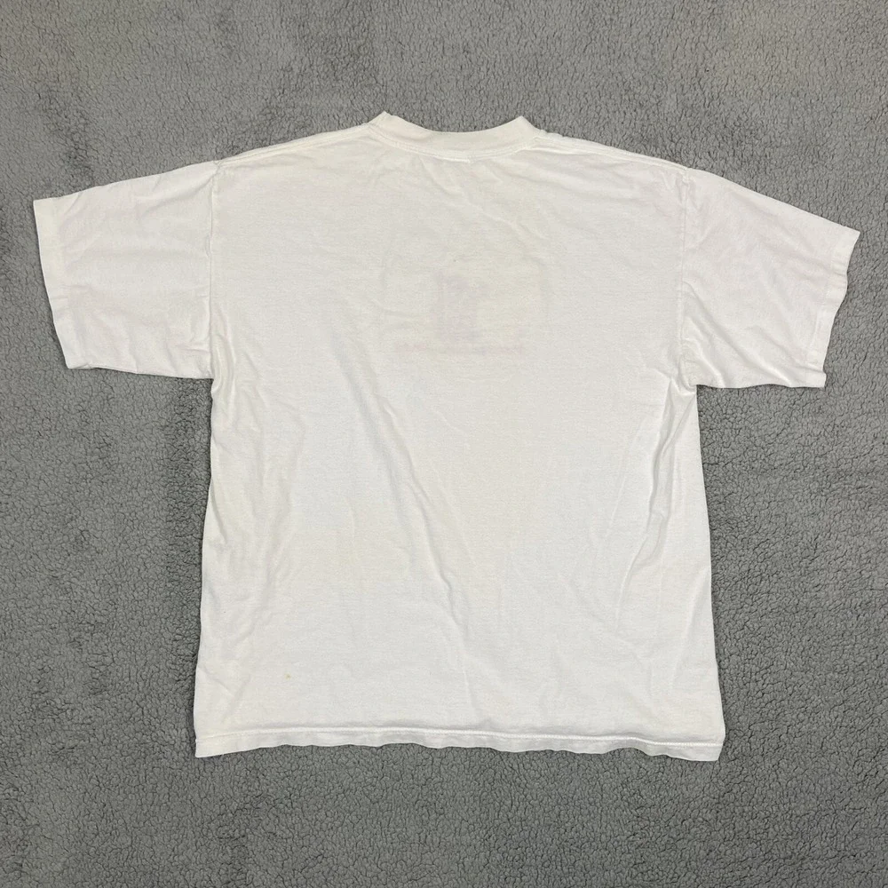 Vtg Maui Christmas‎ White Embroidered Single Stitch Holiday T Shirt Size XL